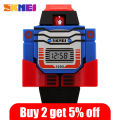 Transformation boy watch io robot RelogSKMEI fashion digital children's watch date cartoon children's sports watch 1095. 