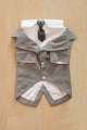 Pet suit dog dress tuxedo wedding pet dress two-piece tie set corgi chai. 