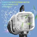 Rechargeable Bazooka Bubble Gun Wtih LED Lights By Zayraz 64 Holes Bazooka Bubble Gun for Adults & Kids. 