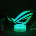 Silk Road Traders ROG Republic Of Gamers Logo Acrylic Gaming Room Table Night Light Lamp - 16 Colors With Remote. 