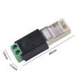 RJ45 To Rs485 Converter RJ45 Terminal Adapter Crystal Head To Terminal Block Cuilei. 