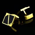Cufflinks for Men | Golden Black Decent Cufflinks. 