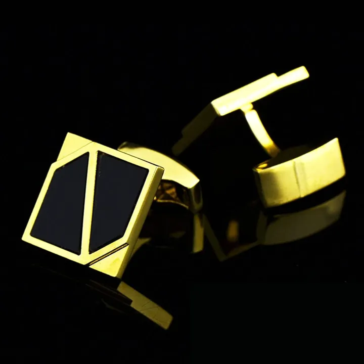 Cufflinks%20for%20Men%20%7C%20Golden%20Black%20Decent%20Cufflinks%20-%20Image%202