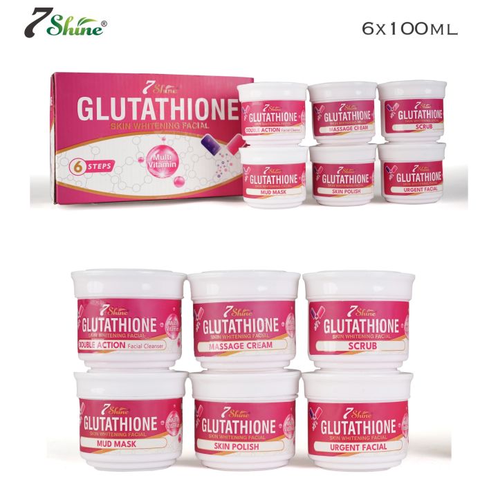 7 Shine Glutathone Facial Kit | 6x100ml | Daraz.pk