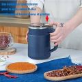 MS   Household Small Powder Grinding Machine, Electric Mini Spice Grinder Add 5 Blades, 304 Stainless Steel Grinding Fine Powder for All Kinds of Grains, Condiments, Coffee Beans. 