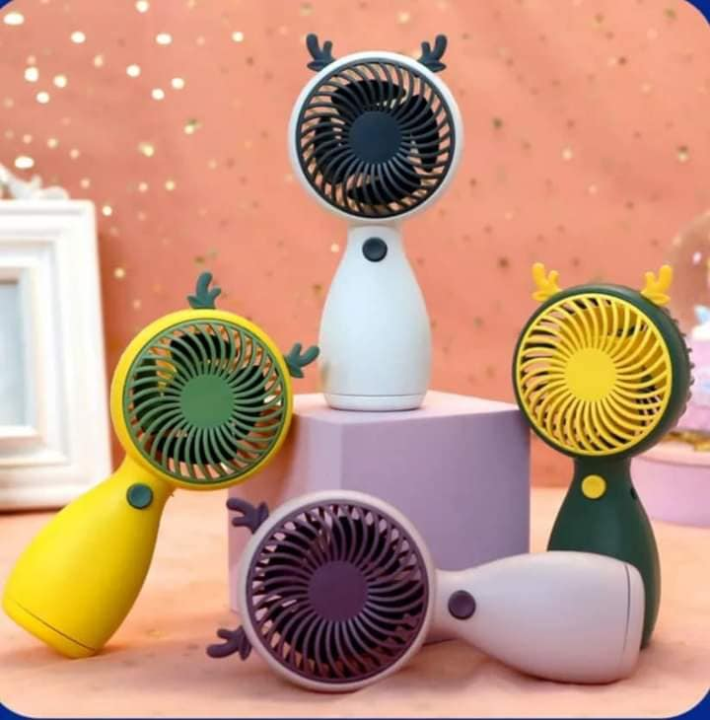 Mini Fan Quiet Operation Portable Energy-saving Lightweight USB Rechargeable Plastic Handheld Fan Multi-purpose Pocket Fan