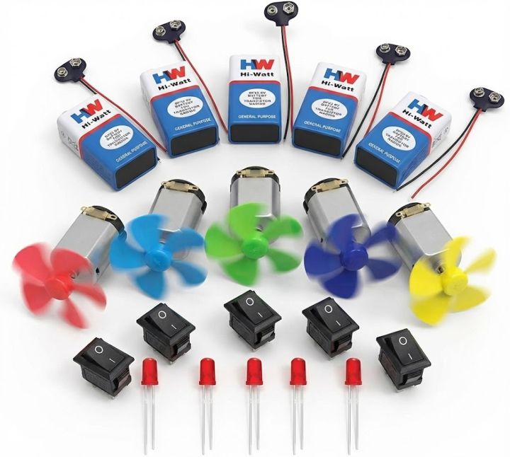 Educational DC Motor Fan DIY Kit for Kids | Science Electronics Project ...