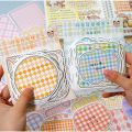 Panda Online 100 Sheets Abu Special Shaped Note Series Irregular Lattice Grid Memo Pad Checkered Sticky Notes Album Diary Journal Decorative DIY Scrapbooking. 