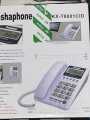 Pashaphone KX-T8001CID landline Caller ID phone With LCD Display Screen Desktop Phone White Desktop Home Business Office Corded Phone Telephone Corded Phone Speaker Identifier and Calculator PTCL Landline for Home Office Redial Flash and Pre Dialing Funct. 