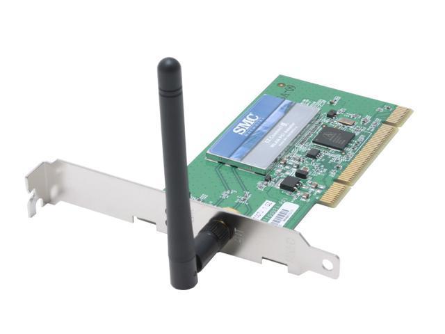 WIFI ANTENNA CARD SMC NETWORK WIRELESS PCI ADAPTER FOR PC - 54MBPS SPEED USA IMPORTED 1 YEAR WARRANTY