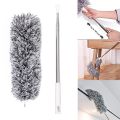 AL-MEHRAN  Microfiber Feather Duster, Bendable & Extendable, 100 inches Expandable Handle, Grey (Feather Dusters). 