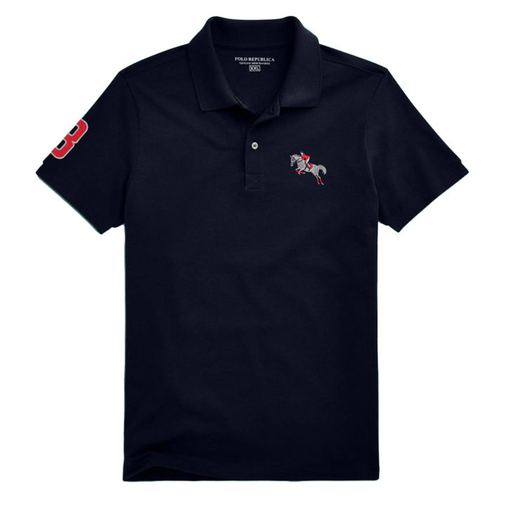 ELO Polo Republica Men s Jumping Horse 8 Embroidered Polo Shirt For Men TShirt For Men Daraz.pk