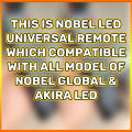 Nobel LED Universal Remote | This Remote Match With All Nobel Global & Akira LED. 