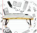 Laptop Table Laptop Stand Folding Laptop Table Stand Study Table Wooden Table Bed Table With Tab and Glass Holder Gadget Shop Pakistan. 