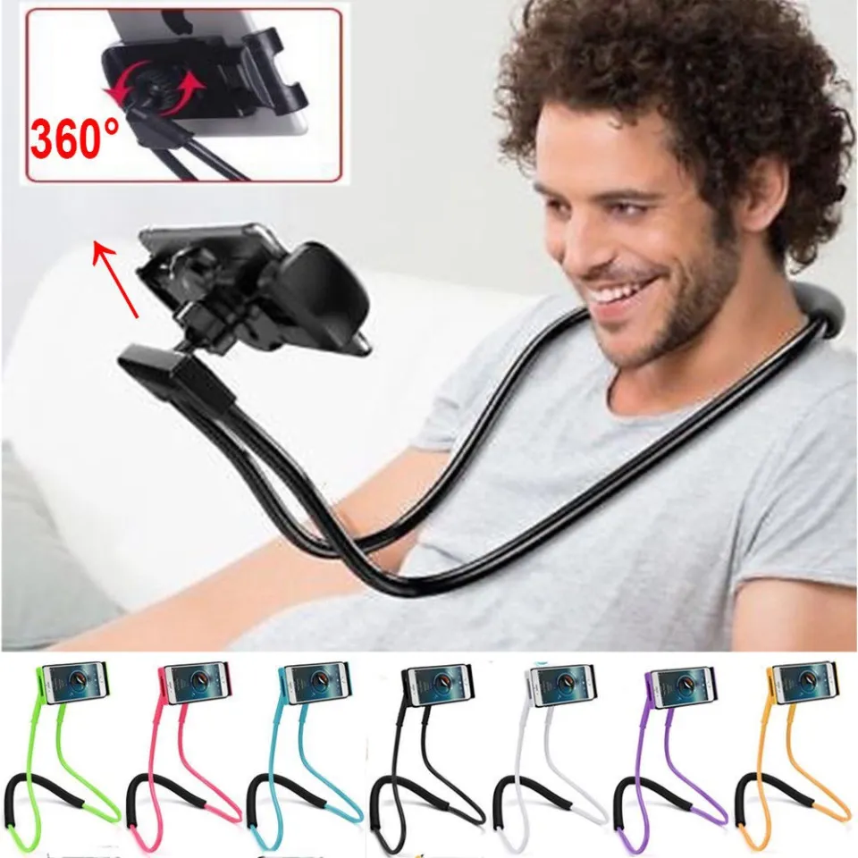 Lazy Bendable Flexible Hang Neck Phone Holder 360 Degree Rotation