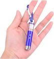 3 in 1 Laser Light with Key Chain (Colour May Vary) Laser Pointer with Emergency Hazard LED Light Best for Gift Toy. 