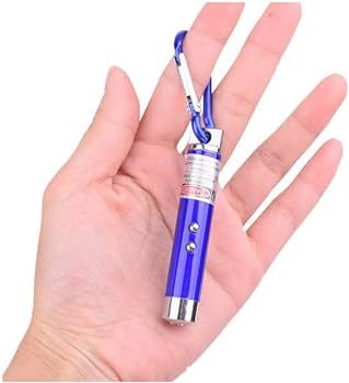 3 in 1 Laser Light with Key Chain (Colour May Vary) Laser Pointer with Emergency Hazard LED Light Best for Gift Toy