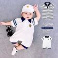 Baby Boy Romper Clothes Newborn Infant Summer POLO Shirt Short Sleeve Jumpsuit Toddle Boys Jumper Onesie. 