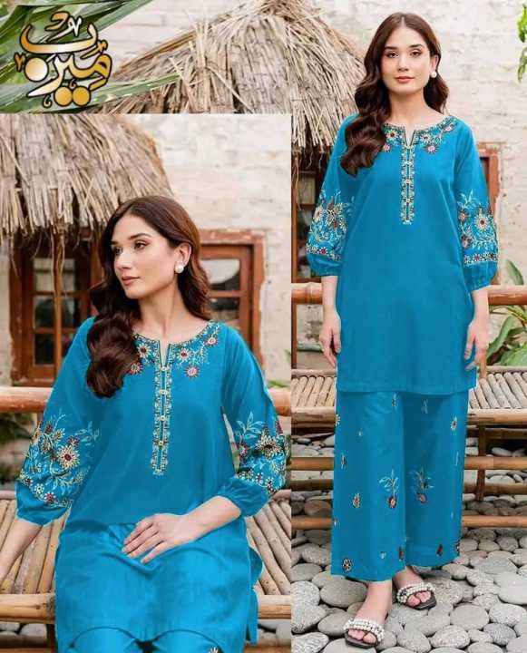Shalwar%20Kameez%20For%20Girls%20New%20Style%20Summer%20--%20Women%20Embroidered%20Dresses%20--%202Pcs%20Suits%20For%20Girls%20Cotton%20--%20Ready%20To%20Wear%20--%202%20Pc%20Stitched%20Shirt%20&%20Trouser%20--%20Women%20&%20Ladies%20-%20Image%202