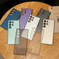 for Samsung S24 Plus Hard PC Transparent Thin Case for Samsung Galaxy S24 Ultra S23 Plus Solid Color Ultra Slim Shockproof Cover. 