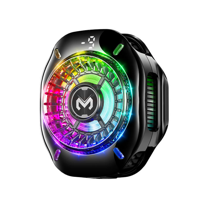 Memo CX10 RGB Pro Model With Digital Display Magnetic and Cllip Mobile Cooling Fan for Gaming Mobile Cooler Phone Radiator