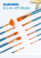 Professional 12pcs Multi Shapes Artist Paint Brush Set Watercolors Acrylic Oil Painting Supply Nylon Hair for All Purpose Artist Professional Kits. 
