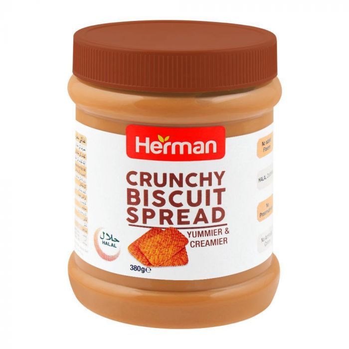 Herman Biscuit Spread Crunchy 380g