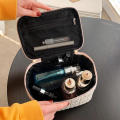 Stylish Cosmetic bag Practical  Fashionable Travel storage Chic Waterproof Large capacity for Travel Daily use Makeup organization Beauty essentials storage Ideal for ladies and girls.. 