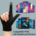 ENRG 2 Fingers Touch screen Gloves for Sweaty Hands Ultra-Thin Anti-Sweat Breathable Seamless Gaming Gloves for Tablet iPad Mobile Phone PUBG Game. 
