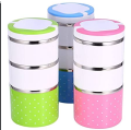3 Layer Lunch Box Stainless Steel Tiffin Hot Box For office school. 