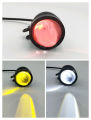 AKE 1-PCS Moto LED T20 White Yellow with RED DRL and Flasher 4 Function Motorcycle Led Light 20w Dual Tone 3-Wires Fog Led For motorcycle, Car, Jeep. 