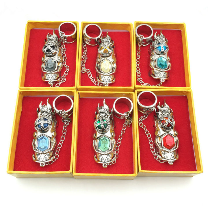 6 Style Anime Hitman Family Logo Ring Of High Quality Finger Ring With Box Cosplay Gifts