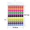 circles dot stickers package label round 880pcs sealing sticker 10 sheet coloured paper labels for sticker label. 