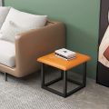 5-In-1 Cube Stool Removable Space-Saving Footrest Sofa Stool Coffee Table for Living Room-Leather: B-. 