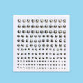 Hot girl lip nail c nose nail eyebrow nail sticker gold silver diy face diamond eye makeup makeup diamond sticker. 
