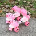 Baby Quad Roller Skates - Toys Adjustable Kids Suitable Quad Roller Skates (Random Color) - Size 6 to 12 Years - Inline Skates Double Row Roller Skates Adjustable Size Children Roller Skates 4 Wheels Skating Shoes Sliding Skates. 