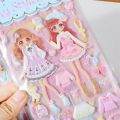 3D Puffy Stickers Beauty Dress Up Princess Sticker for Girl Christmas Gift Toy Scrapbooking DIY Decoration Bubble Stickers. 