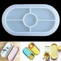 TRAY MOLD - Trinket dish mold for Resin art or Resin Dish mold or trinket tray mold or oval tray or perfume tray or Resin coaster mold. 