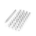 1 Box of 36 Letter and Number Stamp Sets, Metal Stamping Tools for Metal and Wood Stamping Punches 6MM. 