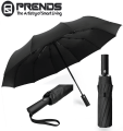 PRENDS 12 Ribs Large Folding Umbrella - Automatic Folding Umbrella  and Windproof Resistant Umbrella for Women Man 1-2 People. 