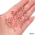 Pink Color Crystal Glass Beads Loose Space Beads for Bracelet Necklace DIY Jewelry Craft Making Accessories. 
