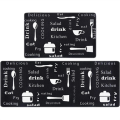 Modern Kitchen Floor Mat water absorption Kitchen, Bathroom, Anti-slip foot Rug Size 40x60 & 40x120cm 2PC set. 