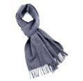 Hi Charlie Pure Wool Muffler - Dark Grey . 