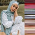 Luxury Chiffon Georgette High-quality fabric, Lightweight feel and effortless drape Hijabs/Scarves/Stoler for Girls/Women. 