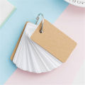 90-100 Sheets/Pack Flash Cards Blank Study Cards With Binder Ring Mini Blank Study Cards Memo Card DIY Note Book Message Card. 