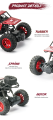 1:18 Scale Rock Crawler Rechargeable Off Road Jeep Alloy Material for Kids. 
