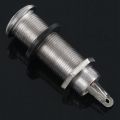 2X Electric Guitar Jack Chrome Threaded Cylinder Output Input Jack Plug Sockets 1/4 Inch for Electric Guitar. 