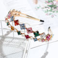 【ALLGOOD】Colorful Gem Baroque Headbands For Women Diamond Hair Accessories Pearl Headband for Girls Crown Flower Hairbands Head Wrap. 