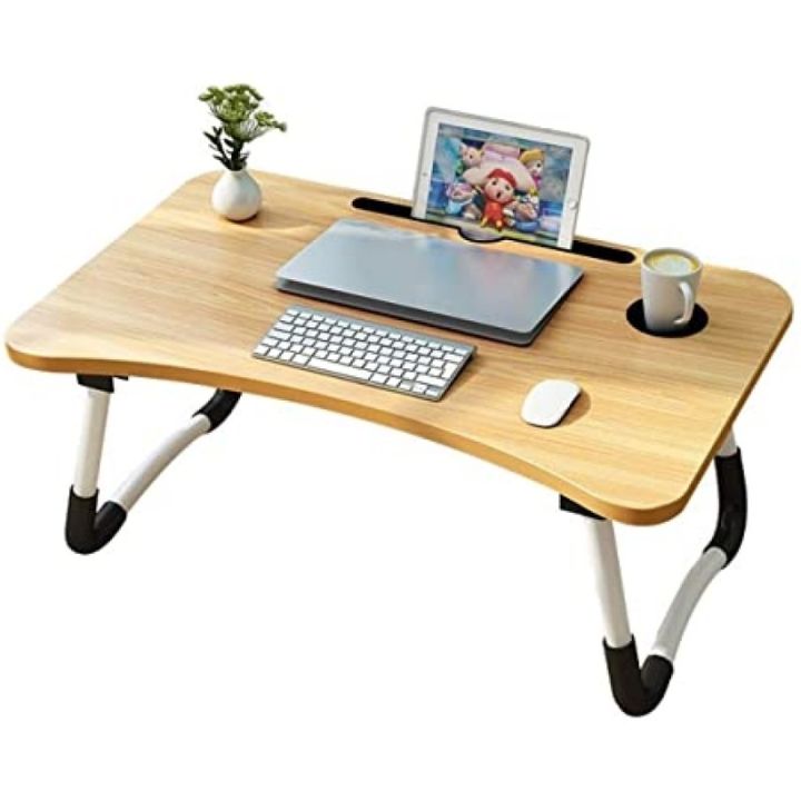 NEW%20Portable%20Laptop%20Bed%20Table,%20Adjustable%20Lap%20Desk,%20E%20Laptop%20stand,%20Notebook%20Stand%20Reading%20Holder,%20Notebook%20Table%20Dorm%20Desk,%20Bed%20tray%20table%20with%20Foldable%20Legs%20&%20Cup%20Slot,for%20Eating%20Breakfast,Reading,Watching%20Movie%20on%20Bed/Sofa%20-%20Image%202