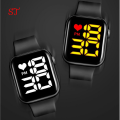 LED Digital Simple Watch M16 | Large Digits Square Face | Date & Time| Electronic Watch for Boys Girls Kids. 